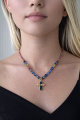 Nava Zahavi Yellow Gold Celebration Tourmaline Necklace