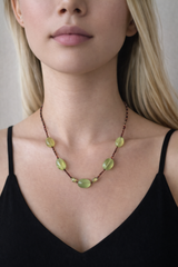 Nava Zahavi Green Amethyst and Tourmalines Necklace