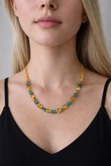 Nava Zahavi Kyanite and Citrine Necklace