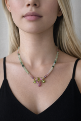 Nava Zahavi Multi-Color Tourmaline Necklace with Tourmaline Drops