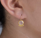 Nava Zahavi Yellow Gold Morganite Summer Earrings