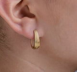 Nava Zahavi Yellow Gold Shell Gypsy Earrings