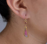 Nava Zahavi Yellow Gold Astonishing Tourmaline Earrings