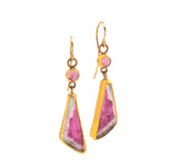 Nava Zahavi Yellow Gold Astonishing Tourmaline Earrings