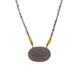 Nava Zahavi Hematite Diamond Necklace