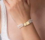 Nava Zahavi Yellow Gold Three-Strand Pearl Bracelet