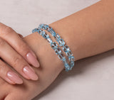 Nava Zahavi Double-Wrap Blue Topaz Bracelet