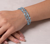 Nava Zahavi Double-Wrap Blue Topaz Bracelet