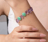 Nava Zahavi Colorful Amethyst and Chrysoprase Bracelet
