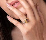 Nava Zahavi Yellow Gold Garnet Tie Ring