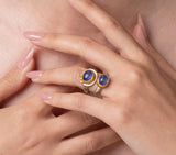 Nava Zahavi Yellow Gold Tanzanite Geforce Ring
