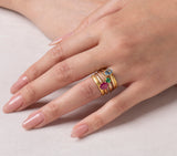 Nava Zahavi 18K Yellow Gold Stack Ring