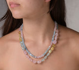 Nava Zahavi Multi-Color Matte Aquamarine Faceted Necklace
