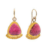 Nava Zahavi Yellow Gold Tourmaline Grande Earrings