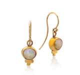 Nava Zahavi Yellow Gold Delicate Pearl Earrings