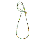 Nava Zahavi Yellow Gold Delicate Jade, Peridot, and Turquoise Necklace