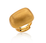 Italian 24K Gold Plated Large Nugget Ring