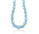 Nava Zahavi Large Aquamarine Oval Gemstone Necklace