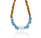 Nava Zahavi Aquamarine & Orange Tourmaline Necklace