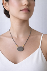 Nava Zahavi Hematite Diamond Necklace