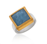 Nava Zahavi Yellow Gold Aqua Determination Ring