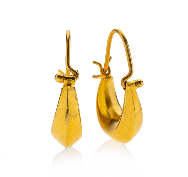 Nava Zahavi 18K Tiny Yellow Gold Hoop Earrings