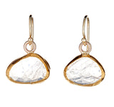 Nava Zahavi Yellow Gold Moonstone Icy Earrings