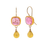 Nava Zahavi Yellow Gold 18K Tourmaline Earrings