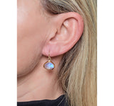 Nava Zahavi Yellow Gold Moonstone Icy Earrings