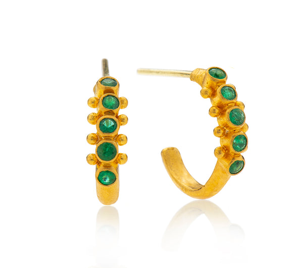 Nava Zahavi Gypsy and Emerald Earrings