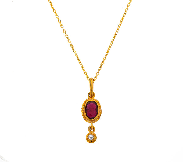 Nava Zahavi Ruby and Diamond Necklace