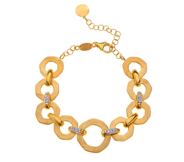 Nava Zahavi Gold Plated Zircon Bracelet