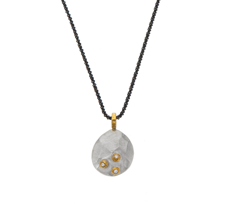 Nava Zahavi Diamonds, Gold and Sterling Silver Necklace
