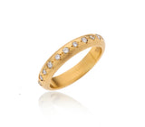 Nava Zahavi 18K Yellow Gold Diamonds Handmade Ring