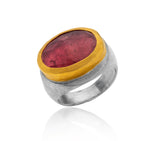 Nava Zahavi Yellow Gold Pink Tourmaline Ring