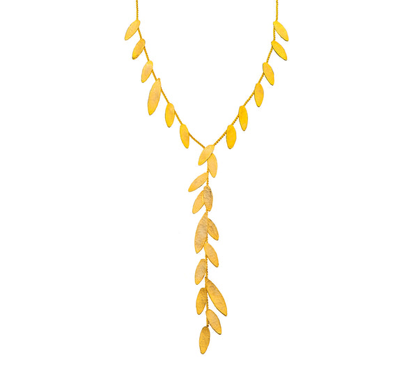 Nava Zahavi Tie Necklace Yellow Gold over Silver
