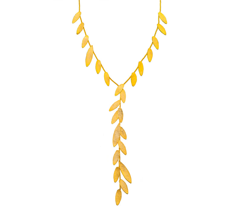 Nava Zahavi Tie Necklace Yellow Gold over Silver