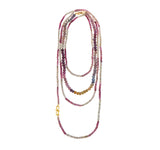 Nava Zahavi Colorful Sapphire Rondell Necklace