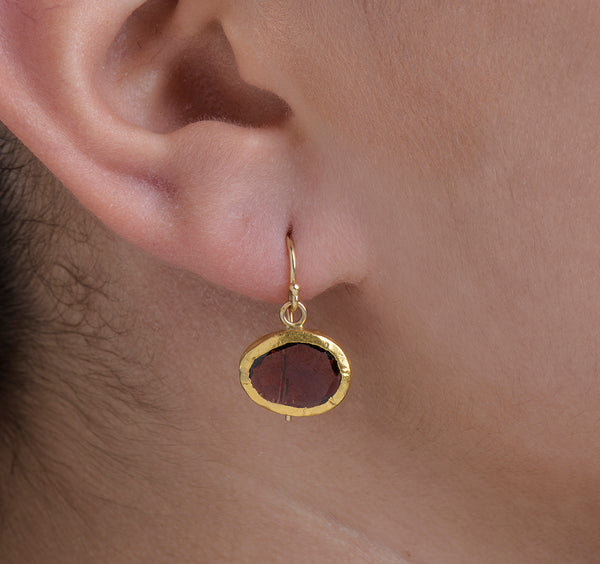 Nava Zahavi Garnet Guardian Earrings