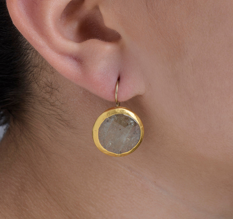 Nava Zahavi Giant Sapphire Earrings