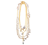 Nava Zahavi Kashi Pearls and Vermeil Tie Necklace