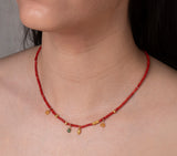 Nava Zahavi Yellow Gold Coral Necklace