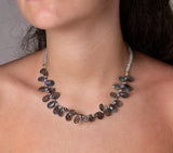 Nava Zahavi Aquamarine Necklace with Large Labradorite Drops