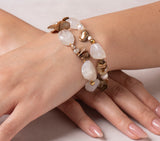 Nava Zahavi Moonstone and Bronze Kashi Pearl Bracelet