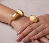 Italian 24K Gold Plated Large Nugget Ring