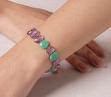 Nava Zahavi Colorful Amethyst and Chrysoprase Bracelet