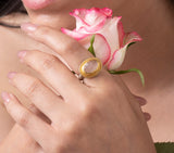 Nava Zahavi Yellow Gold Morgonite Ring
