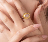 Nava Zahavi Yellow Gold Morgonite Ring
