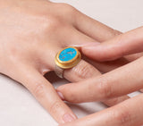Nava Zahavi Turquoise Testament Ring