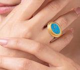 Nava Zahavi Turquoise Testament Ring